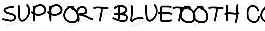 SUPPORT BLUETOOTH CONNECTION字体转换